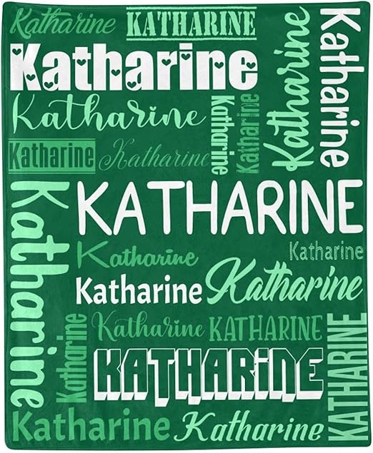 Personalized Blanket for Kids Adults Personalized Name Blanket Custom Blanket with Name Personalized Gifts for Christmas Birthday Valentines Day Mothers Fathers Day (Green, 40"x50")
