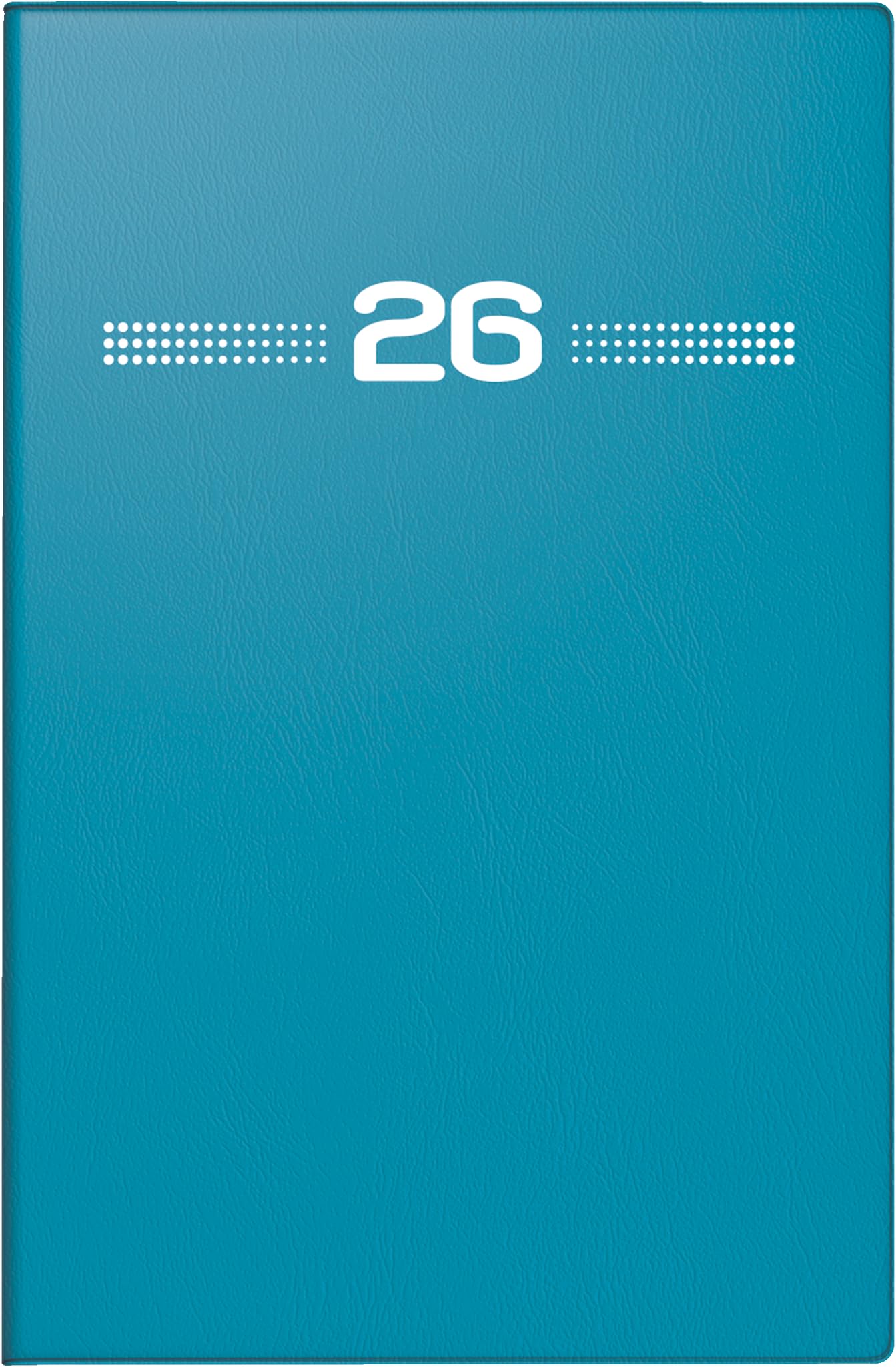 rido/idé Partner/Industry I 2026 Pocket Calendar A7 Plastic Petrol Blue