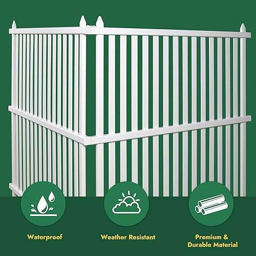 Miniatura 4 de Pantalla de privacidad para aire acondicionado al aire libre, 48 pulgadas de ancho x 48 pulgadas de alto, valla de privacidad de vinilo para basura,