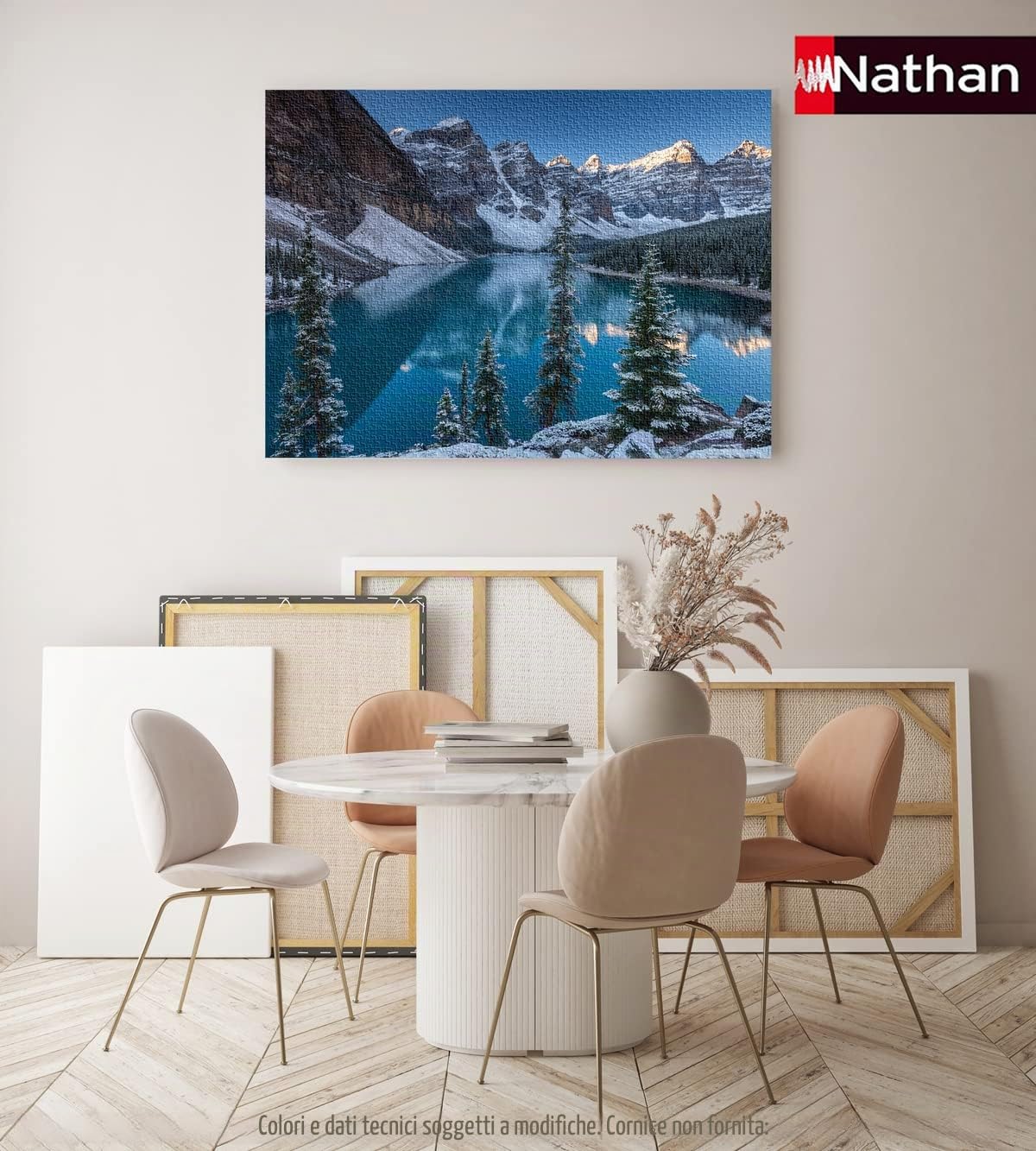 Nathan - Puzzle da 2000 pezzi - Valley of the Ten Peaks, Canada - Adulti e bambini a partire dai 14 anni - Puzzle di alta qualità - Adattamento perfetto - Collezione Escape - 87312