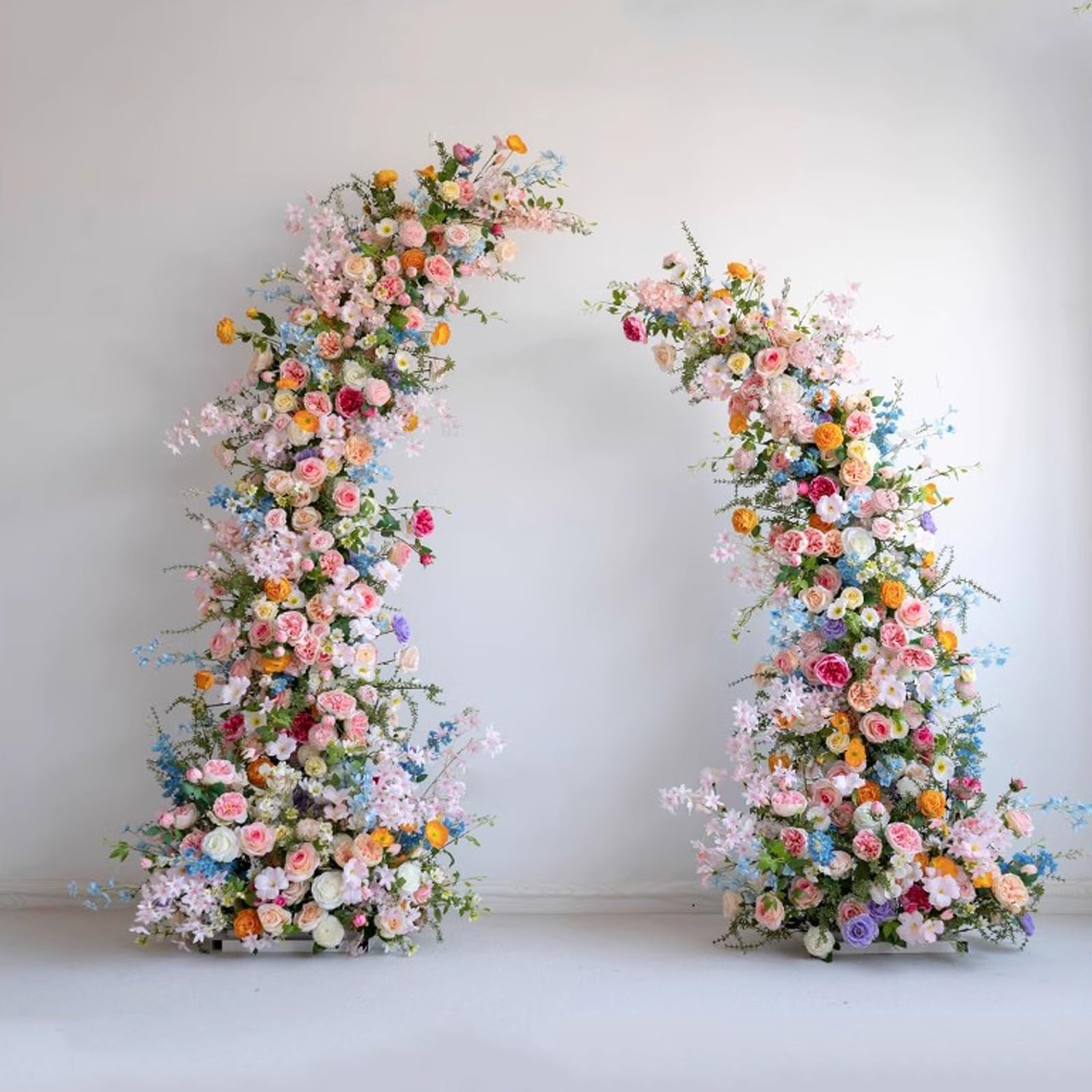 Arco de Boda de Flores Artificiales Decoracion, Decoracion de Boda, Flores de Plantas Simuladas, Arreglo de Fondo de Fotografía, Flores Falsas