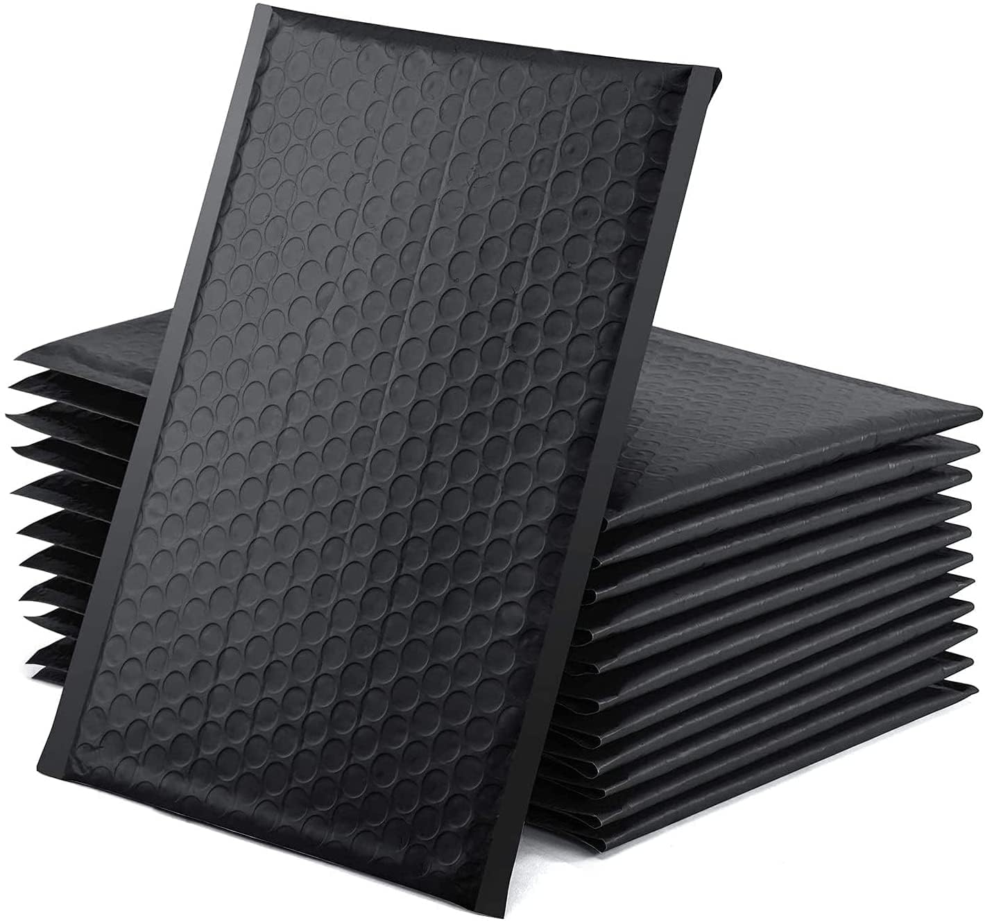 SULOLI 30 Pezzi Buste Imbottite per Spedizioni,18x23cm Buste a Bolle,Sacchetti con Pluriball Autosigillanti per Imballaggio e Proteggere Oggetti (Nero)