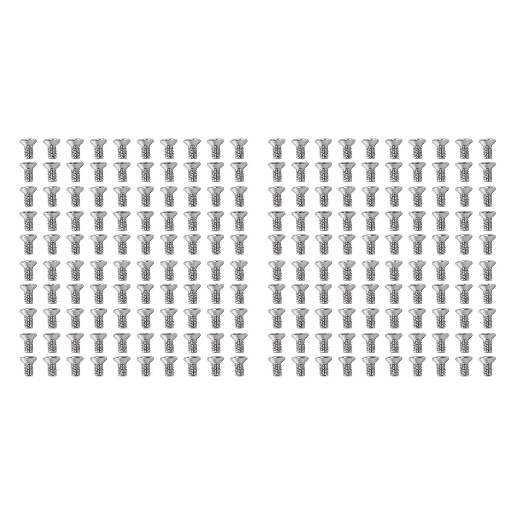 Jnchdghwa Silver M3 X 6Mm Flat Head Countersunk Bolts Machine Screws 200Pcs