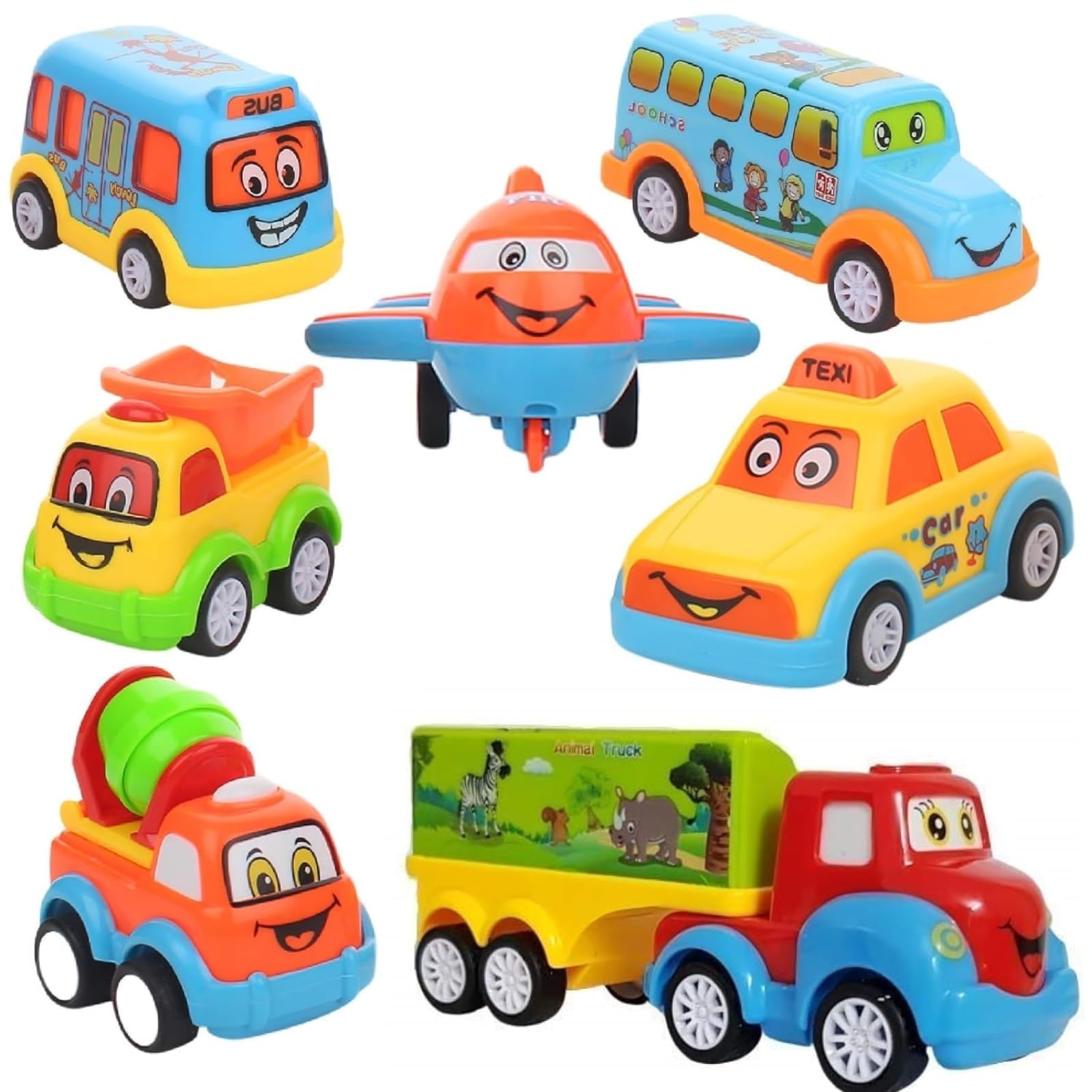 URBAN TOYS Exclusive Non-Toxic Unbreakable Automobile Car Toy Set - Pack of 5 Friction-Powered Vehicles for Kids, Pull Back and Go Fun with Aeroplane, Taxi, Buses, Truck, and More! (B0CWDCLHPJ) Amazon Price History, Amazon Price Tracker