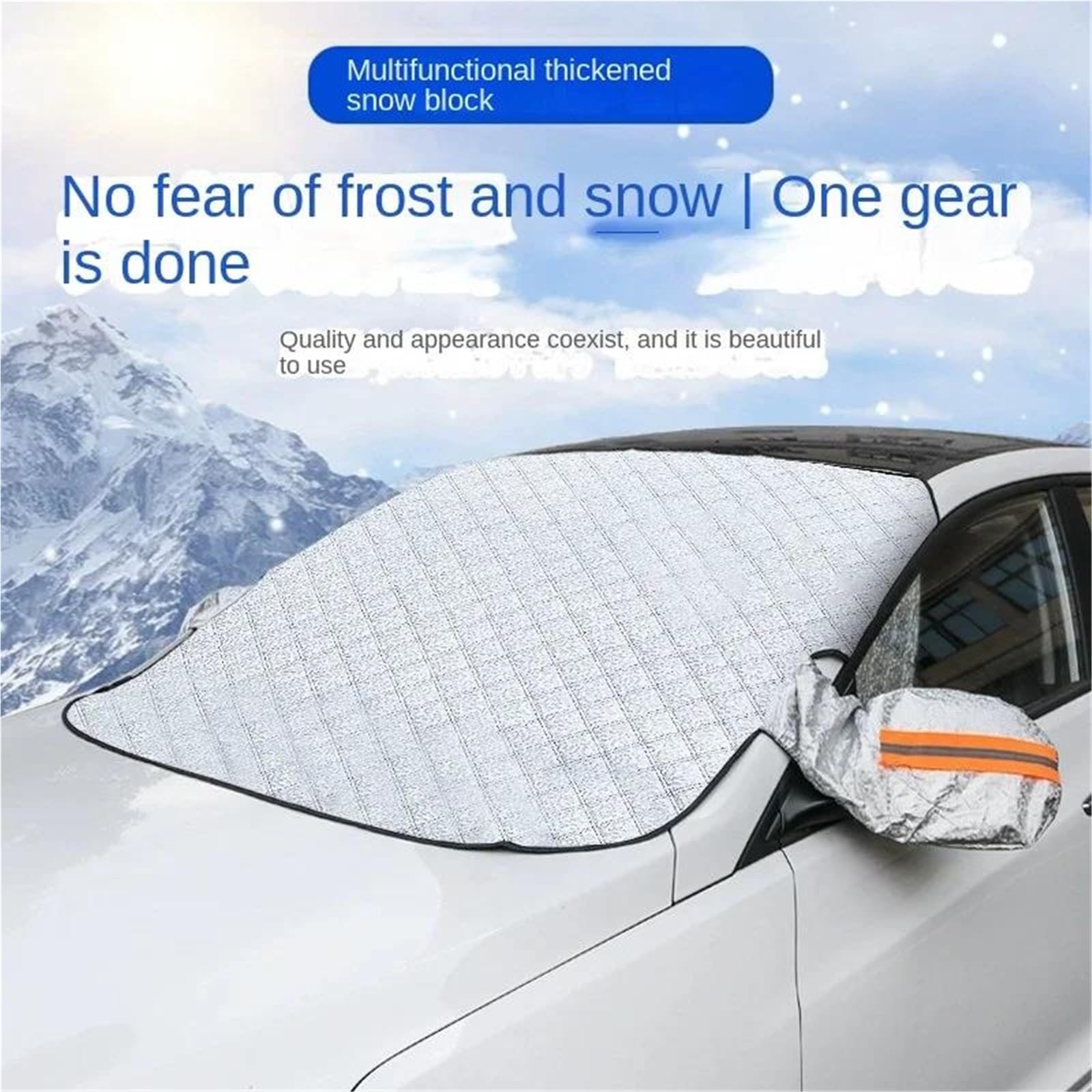 Copertura Parabrezza per Neve E Ghiaccio Copertura Parasole Parabrezza per Auto Protezione Parasole per Neve Parabrezza Anteriore Magnetico
