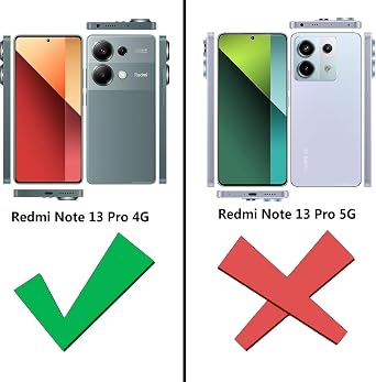 Kepuch Silklike Case for Redmi Note 13 Pro 4G - Cover Bumper Built-in Metal Plate for Redmi Note 13 Pro 4G - Black