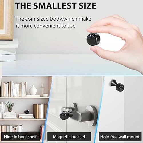 Miniatura 2 de Cámara oculta, mini cámara inalámbrica 1080P para seguridad del hogar, batería de 60 días, visión nocturna automática, detección de