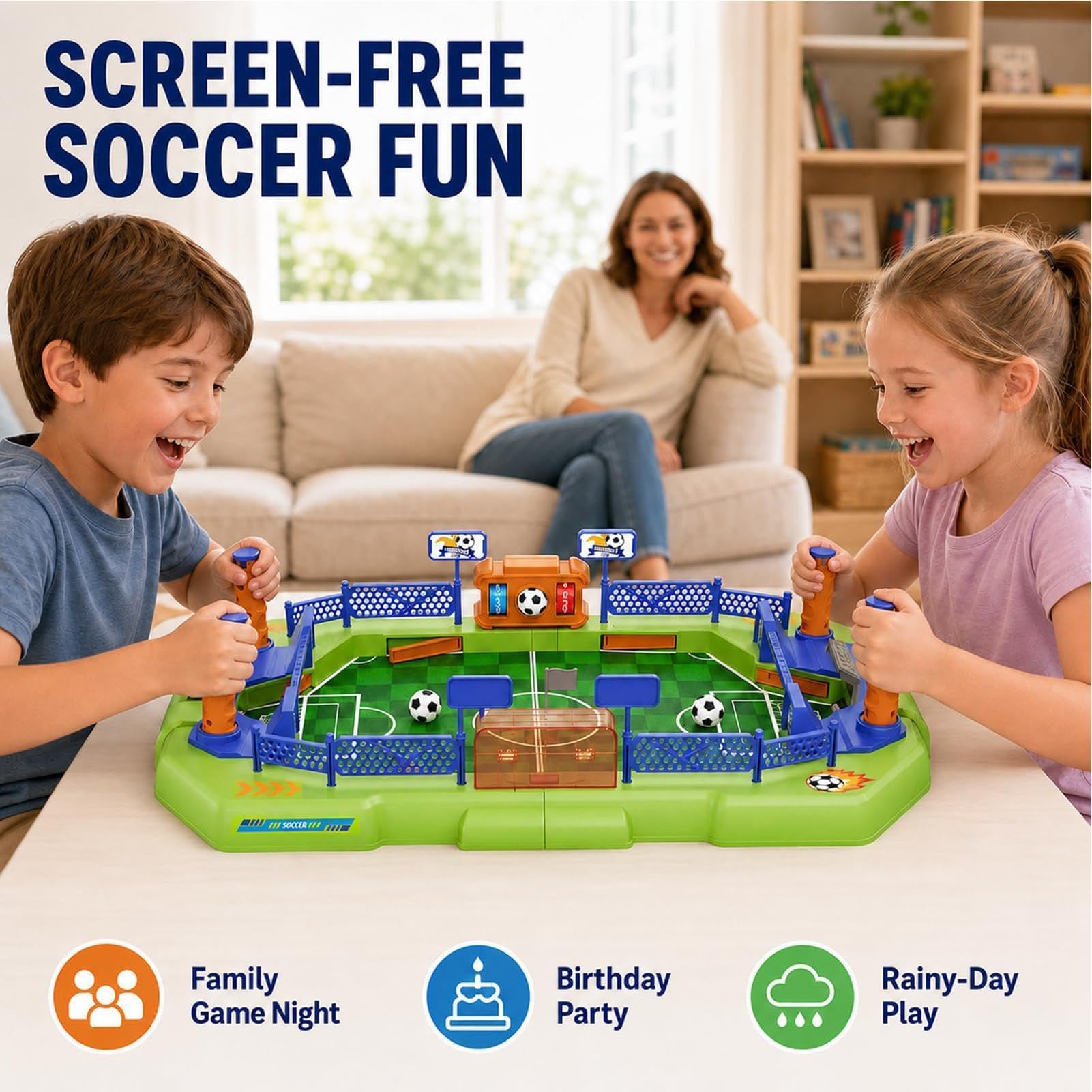 Calcio Balilla Mini Giochi 2 Giocatori Famiglia Desktop Sport