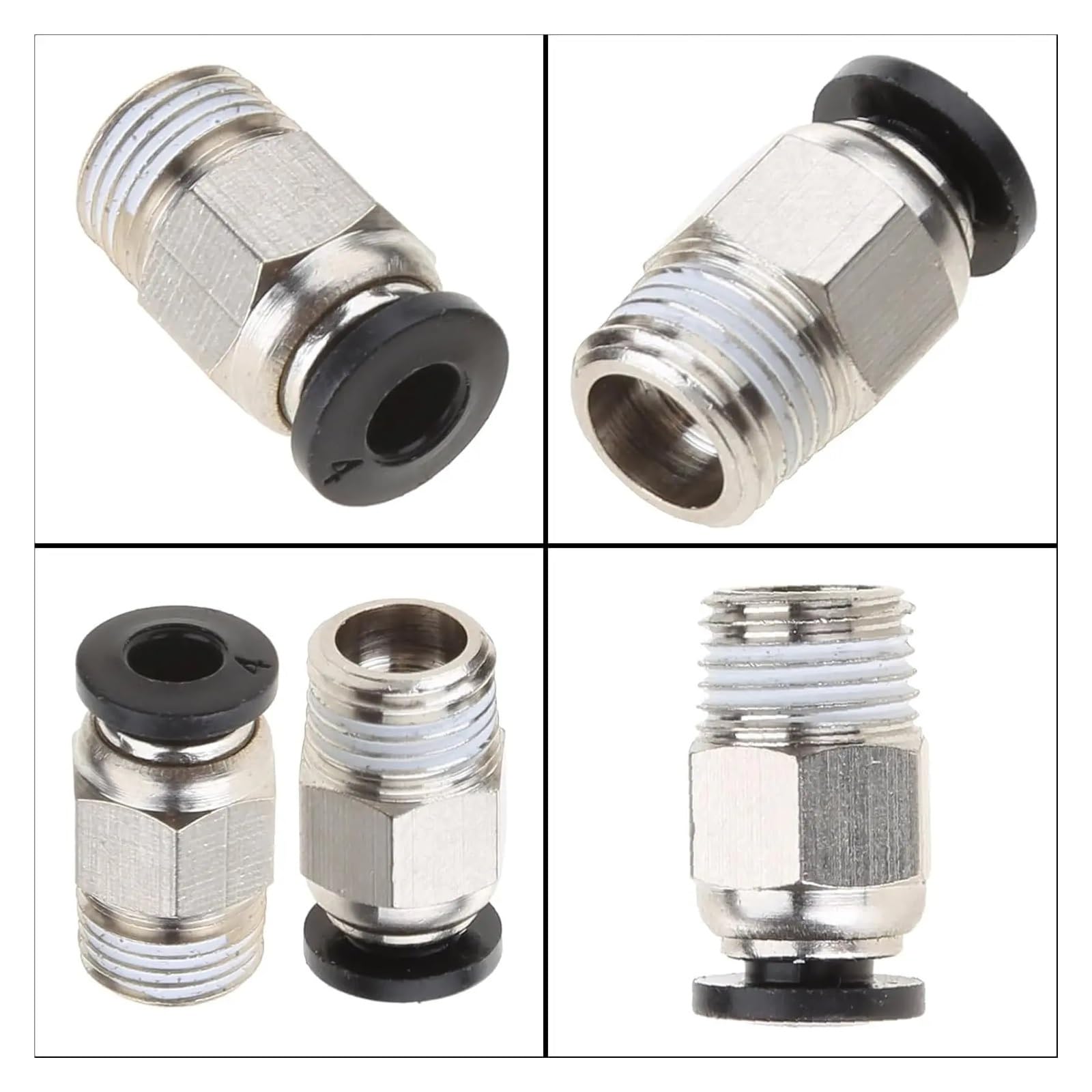 PC4-M10 Maschio Dritto Pneumatico PTFE Tubo Push-In Connettore di Raccordo Rapido for Stampante 3D Estrusore a Lunga Distanza