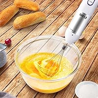 Frullatore A Immersione BAKAJI 4in1 600W - Con Tritatutto, Frusta E Lame In Acciaio, Perfetto Per Frullati E Salse