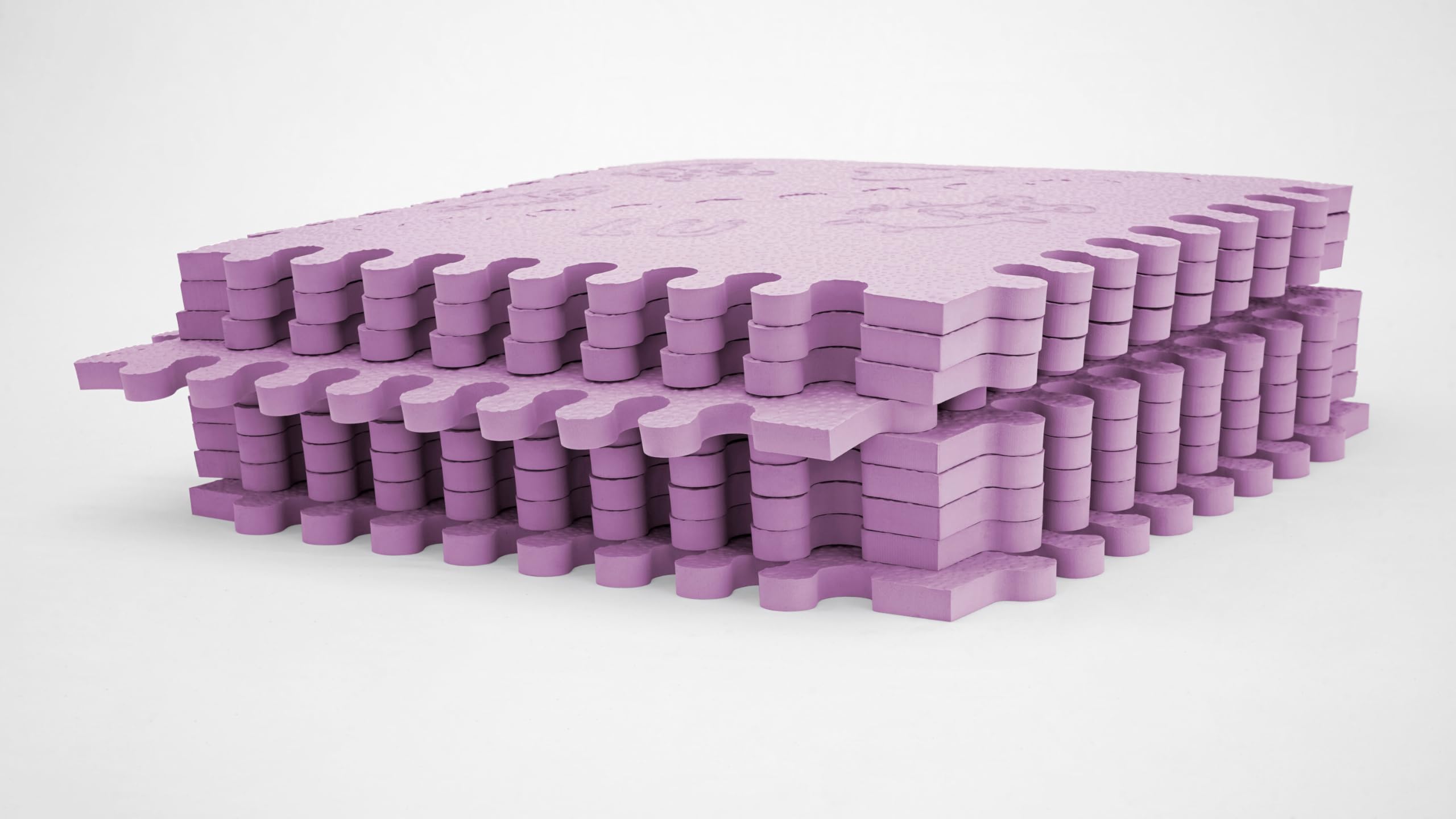 LuBabymats Foam (EVA), bardzo miękka podłoga dla dzieci, Lilac
