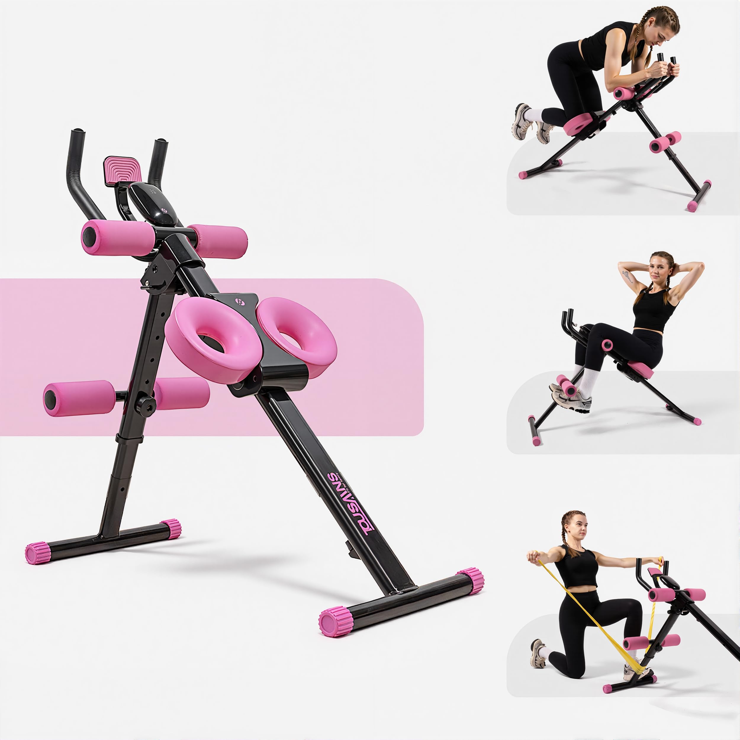 TOUSAINS Adjustable Ab Trainer Machine for Women,