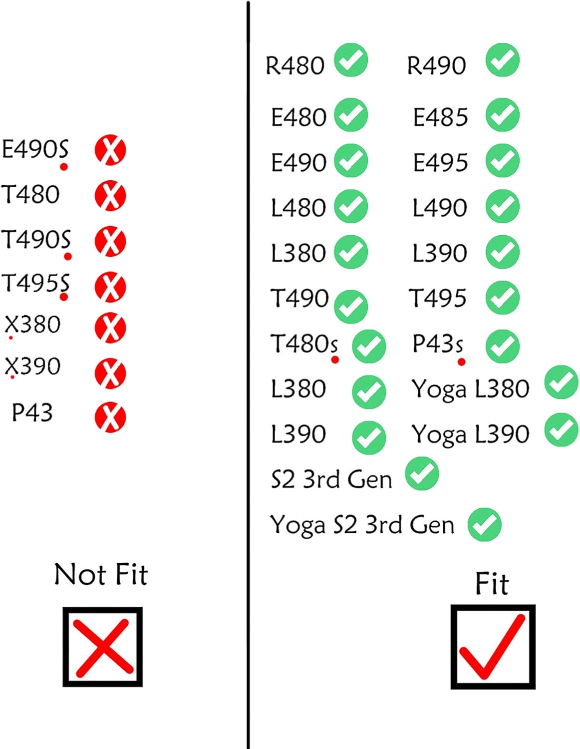 Laptop Keyboard for Lenovo ThinkPad T480s E480 E485 E490 E495 L480 L490 T490 T495 P43s L380 L390 / Yoga, Yoga S2 3rd Gen, 01YN349 01YN429, Backlit, Silver Frame (DK Danish Dansk ÆØÅ Layout)