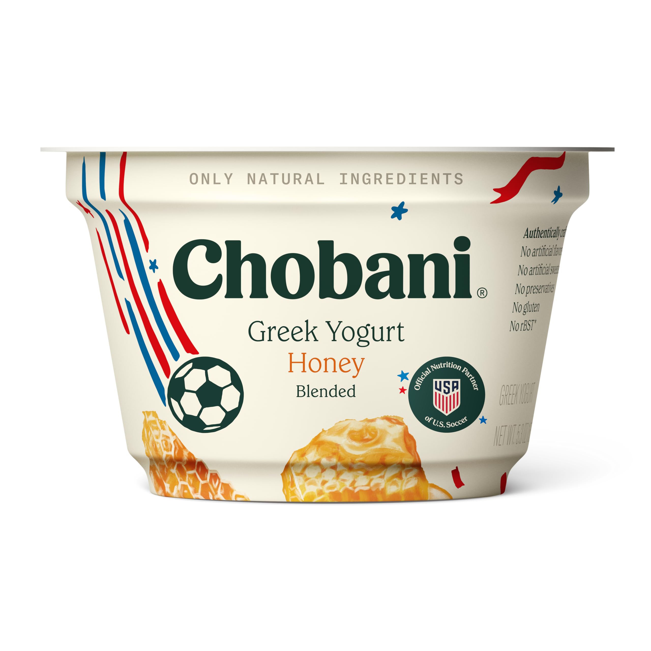 Amazon.com: Chobani® Whole Milk Greek Yogurt Honey & Cream Blended