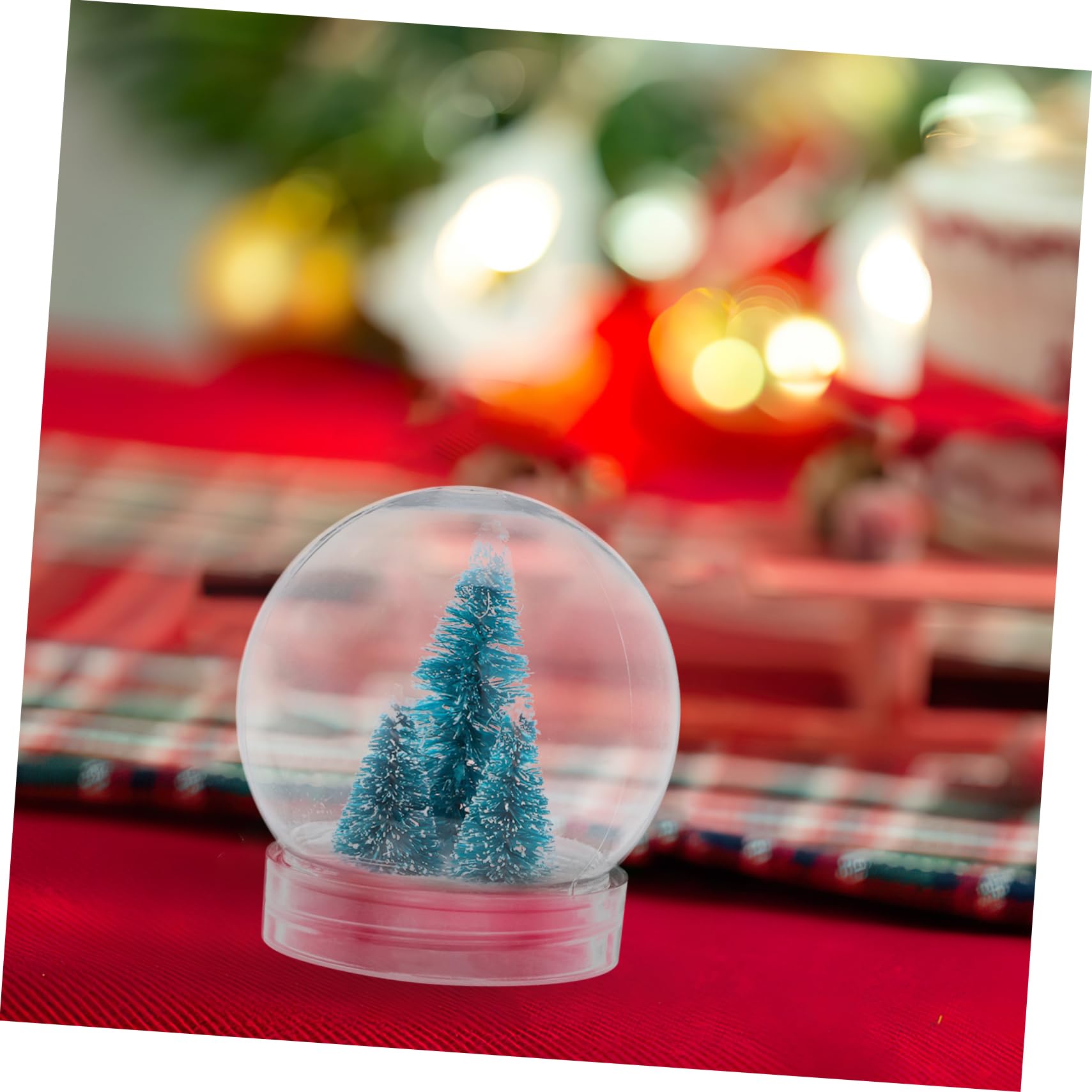 BUGUUYO DIY Snow Globe Kit - 20 Empty Plastic Globes For Crafts (7x6cm), Fillable Water Globes - View #5