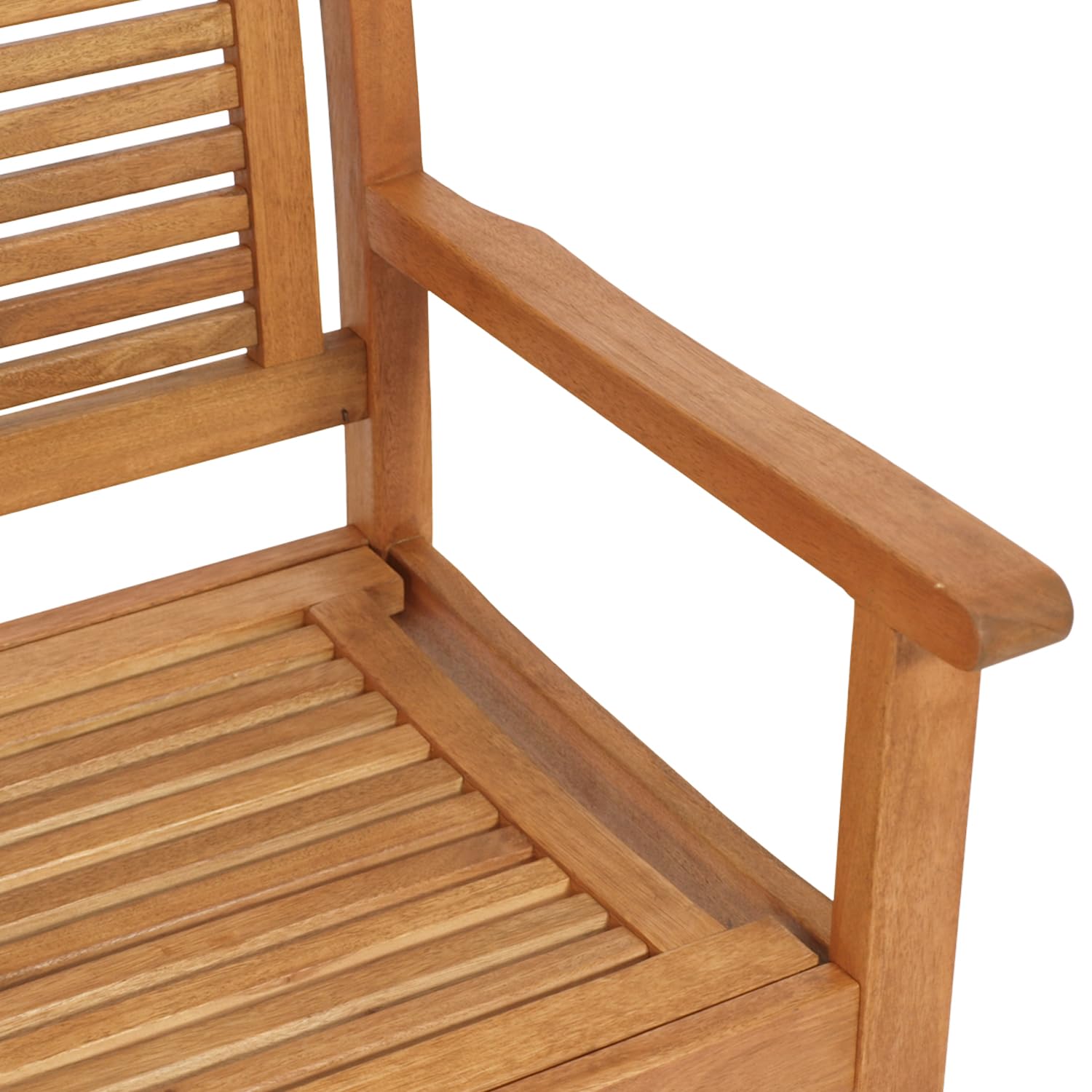 DEGAMO Gartensessel Gartenstuhl CORUNA, Eukalyptusholz braun geölt, Outdoor