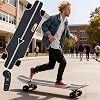 All-Terrain Electric Skateboard With Remote-20/25km/H Top Speed,8/15/22/30km Range,4-Speed,Shock Absorption Wheels & Carry Handle,Electric Longboard For Campus & City Riding&Commuting 8km