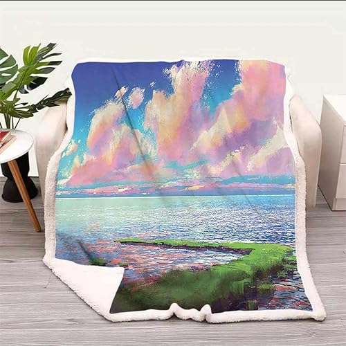 Miniatura 10 de Cobijas Calientes para Invierno con cielo estrellado negro, cómodas mantas suaves y acogedoras para sofá, cama, sofá, silla, tamaño individual, 59 x