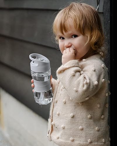 Miniatura 4 de Paquete de 8 popotes de repuesto para botella de agua de plástico Sivaphe de 12 oz14 onzas con popote