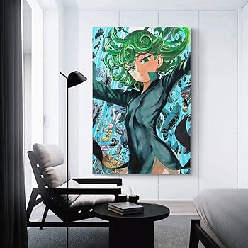 Amazon｜アニメポスターワンパンマン竜巻 キャンバスポスター