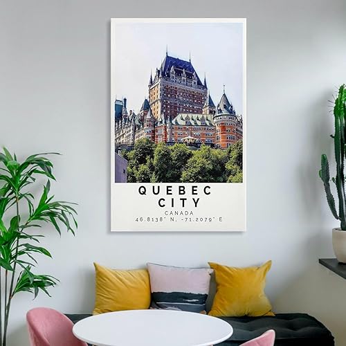 Miniatura 6 de Póster de Québec Stadt Bunter Druck, Québec Stadt Wandkunst, Québec Stadt Foto Dekor, póster para estética de habitación, póster de arte de pared e