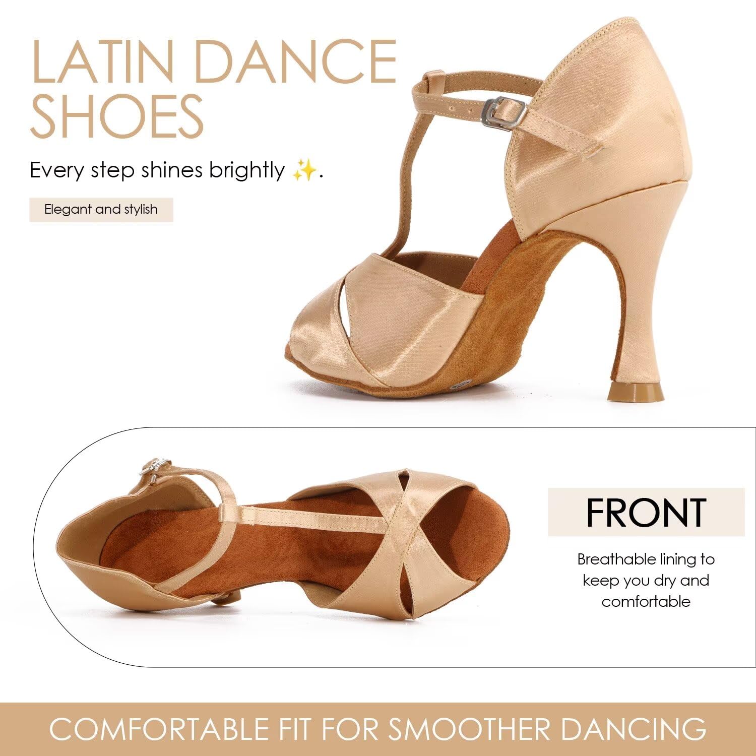Zapatos de Baile Mujer Salsa Latina Rendimiento Zapatos de Baile Mujer Zapatos de Baile Latino Zapatos de Baile Profesionales