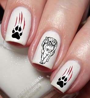 Wolf Lovers Nail Art Decal Sticker