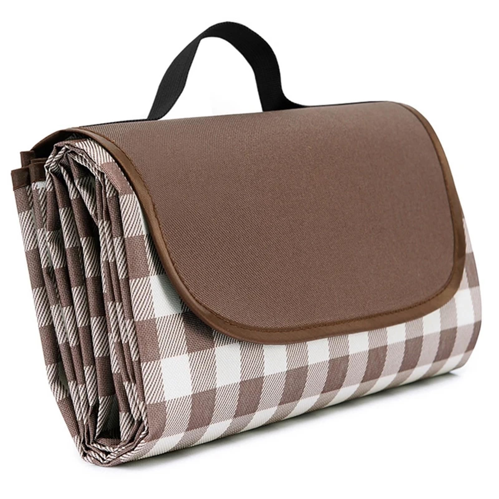 Telo Picnic Coperta da spiaggia extra, impermeabile, pieghevole, leggera, for campeggio, escursionismo, marrone