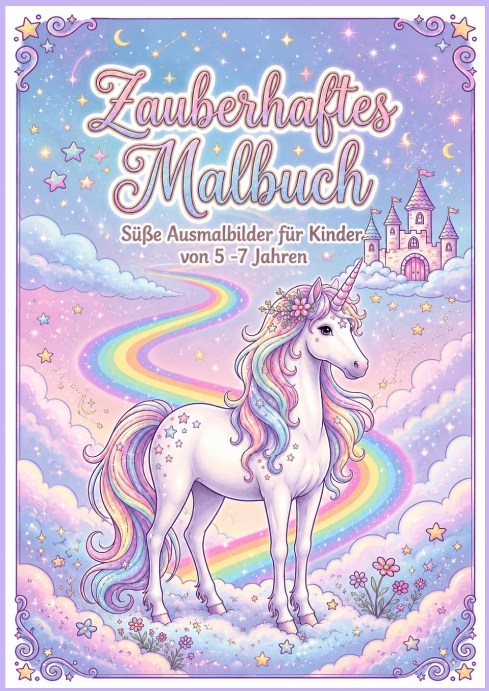 Zauberhaftes Malbuch: Für Kinder von 5-7 Jahren
