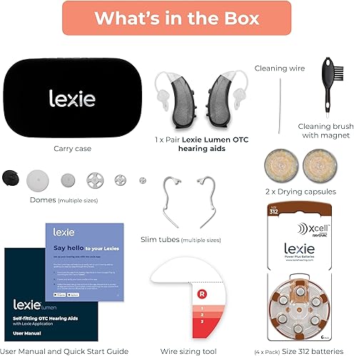 Miniatura 7 de Lexie Lumen - Audífonos OTC autoajustables, Bluetooth habilitado con ajuste invisible, micrófonos direccionales, control de aplicación