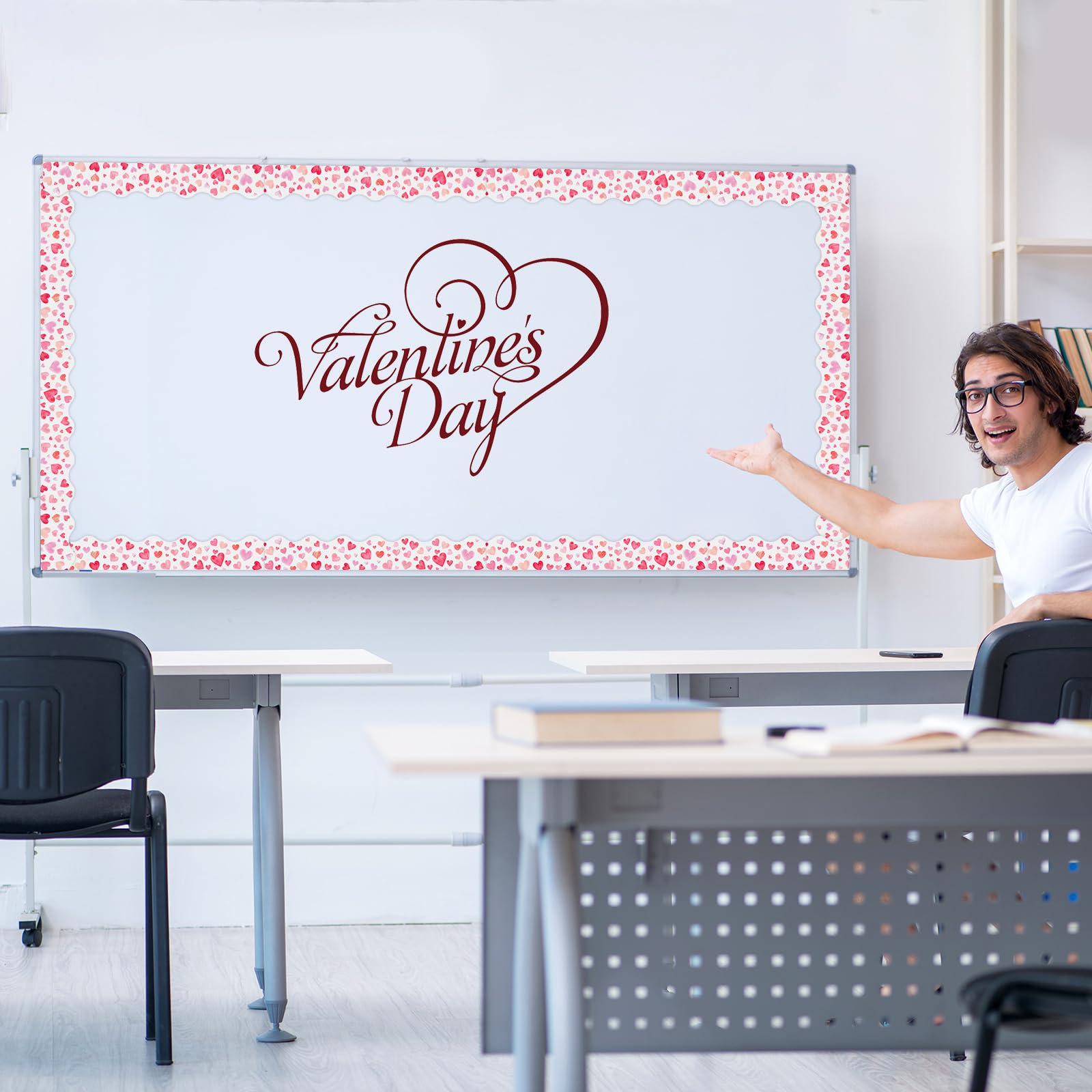 10 M Valentinstag-Pinnwand-Bordüre – Bunte Herzen Für Klassenzimmer & Deko