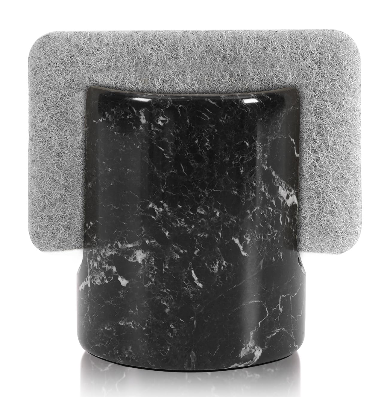Radicaln Supporto per spugna in marmo nero da 3,5 "pollici fatto a mano portaspugna per lavello da cucina Oranizer - Accessori da cucina in marmo