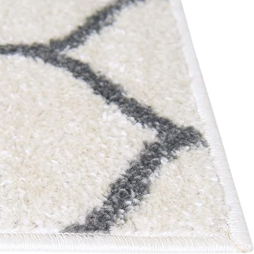 Miniatura 238 de Rugs.com Lattice Frieze Collection Alfombra – 4 x 6 pies, alfombra mediana negra perfecta para salas de estar, comedores grandes, planos abiertos