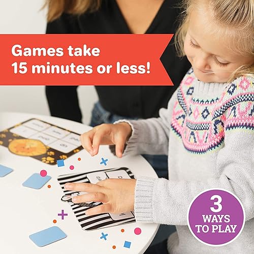 Miniatura 5 de Barnacle Toys Wild Word Safari - CVC Sight Word Reading Games, alternativas de tarjetas flash de fonética primaria para niños, actividades de