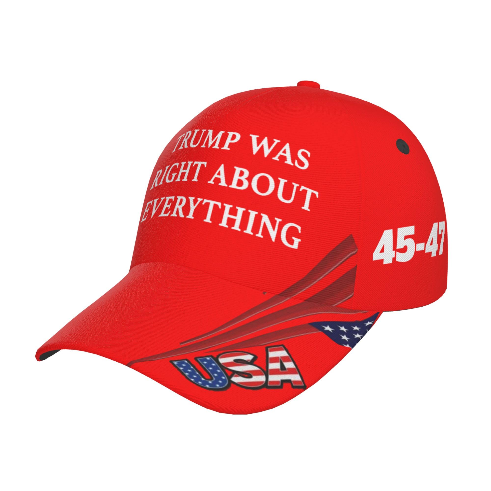 Anceky Unisex Color03 Trump Was Right About Everything Hat Adjustable Baseball Dad Cap For Men&Women