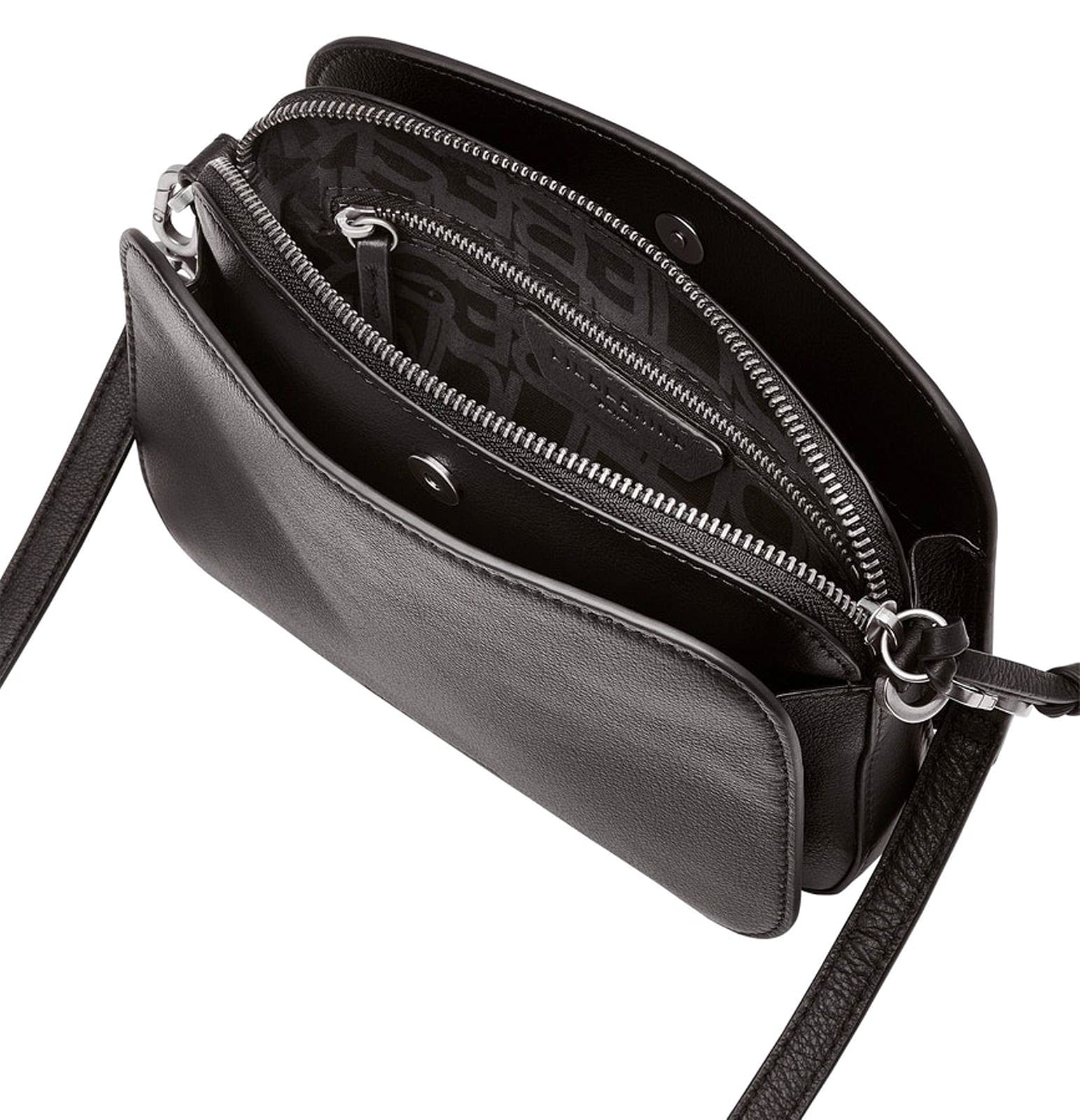 Liebeskind Berlin Umhängetasche Luka – Cross-Body Bag aus Leder mit verstellbaren Schulterriemen – kleine Schultertasche, Fächer mit Reißverschluss – Shoulder Bag, 14.5 x 20.5 x 7 cm, (H x W x D)