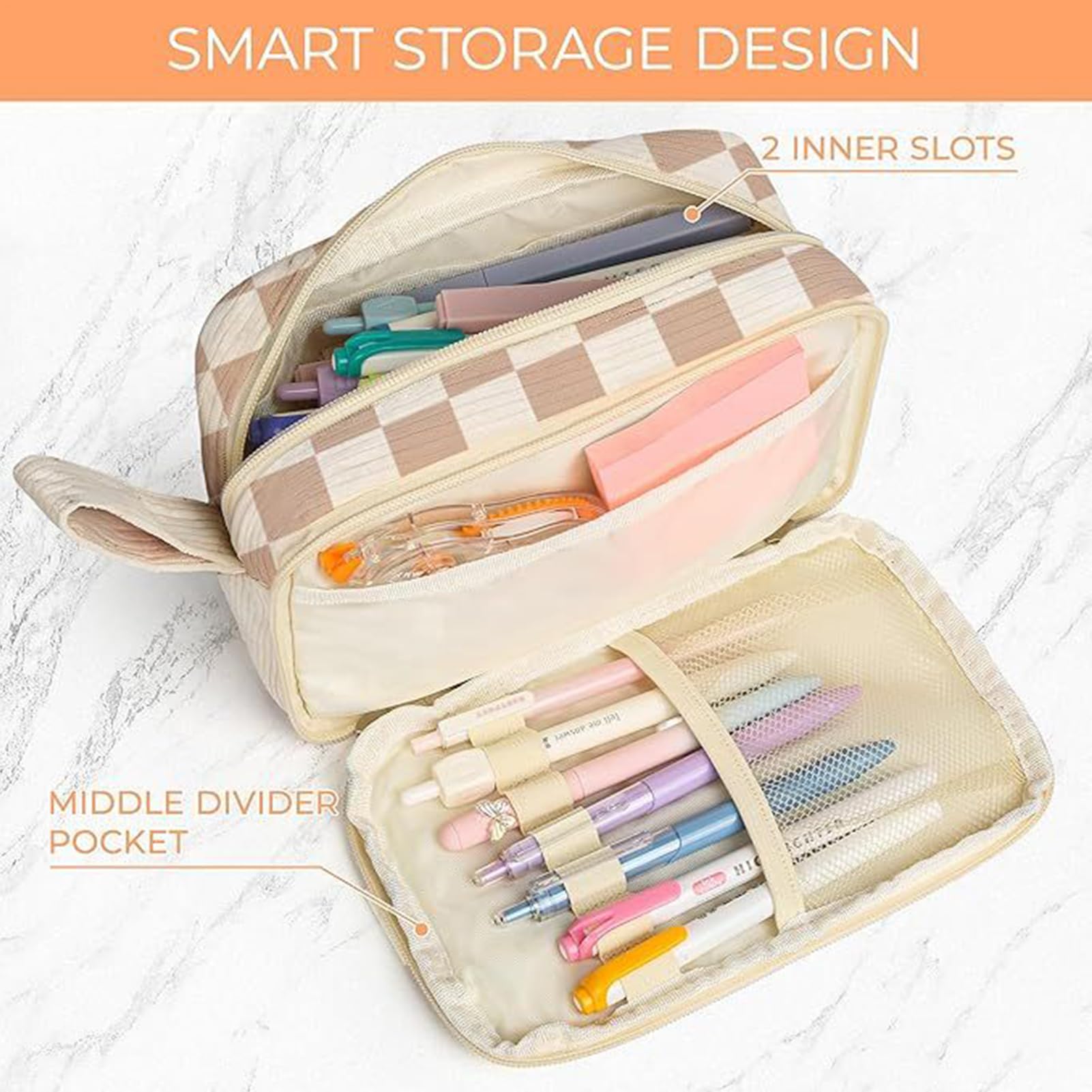 Astuccio Portamatite Morbido Al , Portatile, Capiente Per Gomme, Righelli E | Organizer Portamatite Per Studenti Scuola, Ufficio, Università, Viaggi, Scrivania, Arte E Lavoro