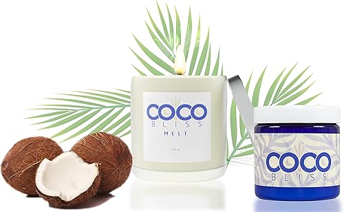 Coco Bliss Lubricante de aceite de coco natural hidratante íntimo lubricante para él y ella aceite de masaje personal hidratante suave y sedoso con
