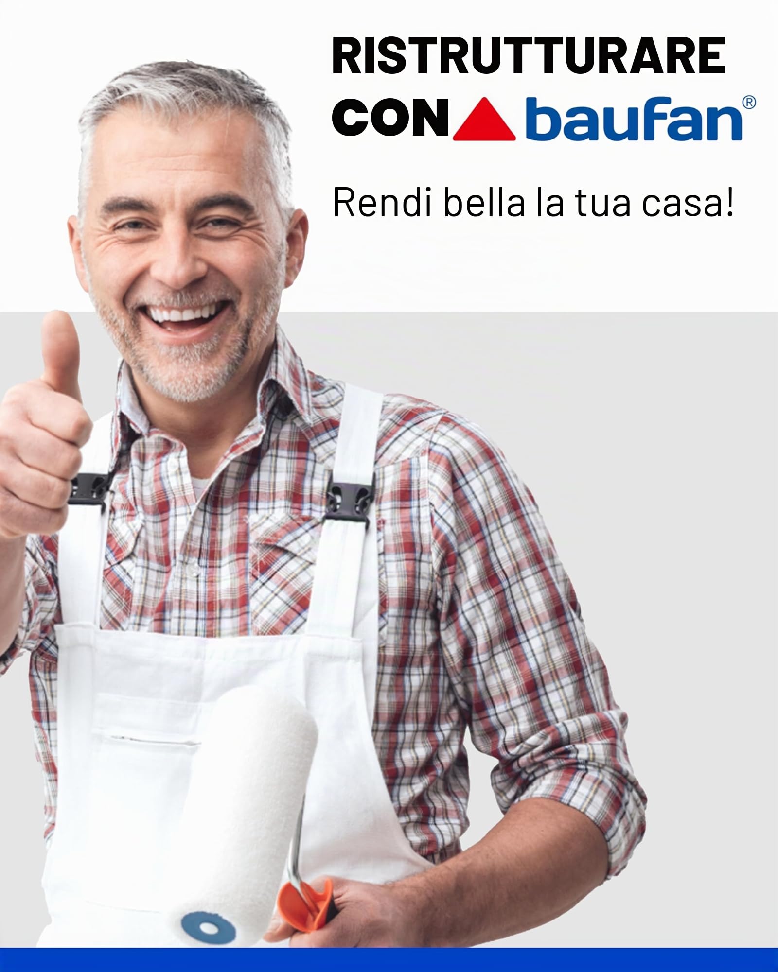Baufan Stucco per legno 1kg | per interni ed esterni | colore naturale | tingibile | asciugatura rapida | senza solventi