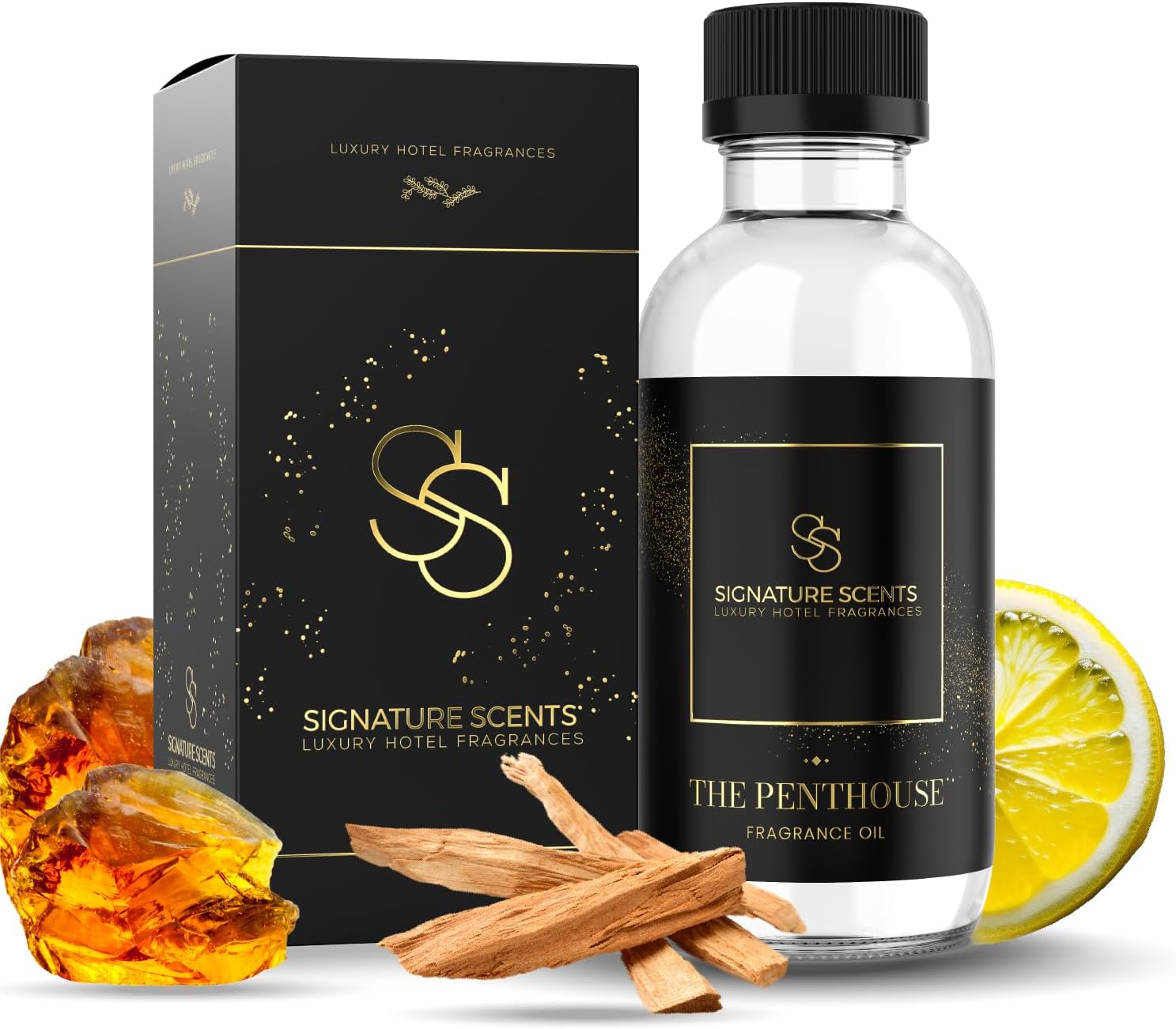 Luxury Hotel Diffuser Oil for Hotels and Homes – Aromatherapy Oils for use with an Essential Oil Diffuser at Home – Fragrance-Scent Diffuser Oil Blend (The Penthouse) 4.05fl oz (120ml)