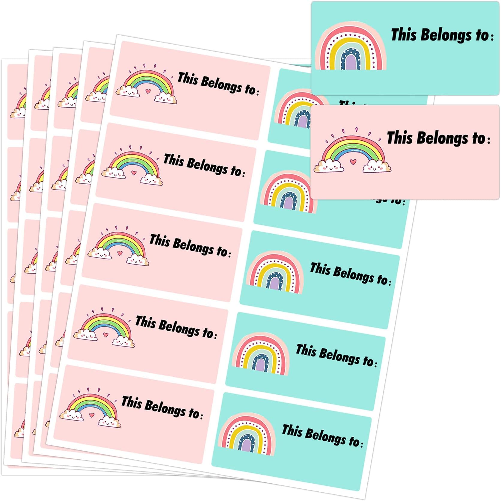 Amazon.com : This Book Belongs to Stickers,1 x 2.5 Inch Book Plates ...