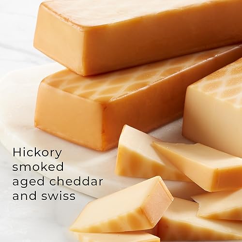 Vista 2 de Hickory Farms Mezcla de queso cheddar ahumado, paquete de 3, 10 onzas cada uno - Charcutería Food Item