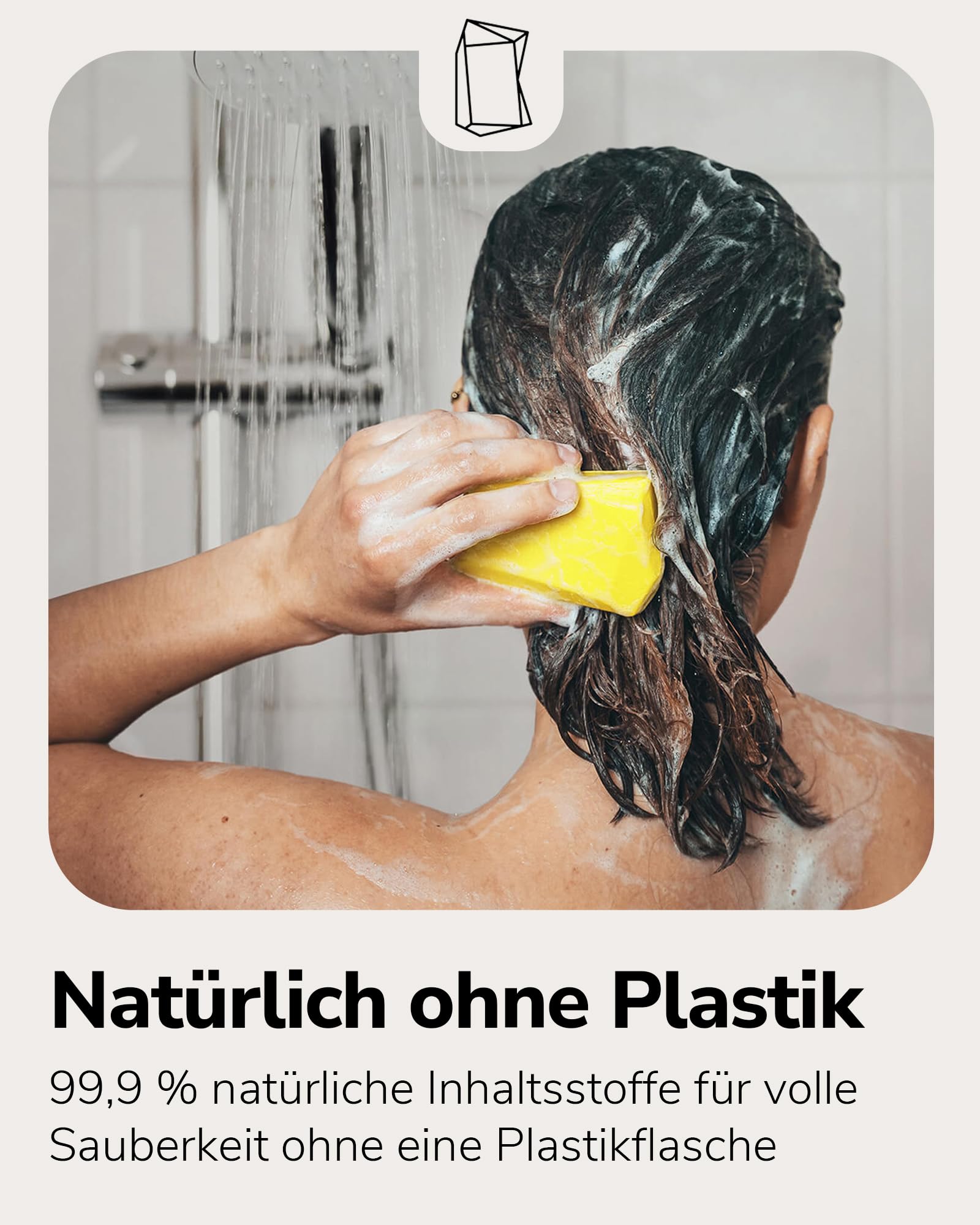 Duschbrocken 5er-Set Duschseife mit Verpackung [2in1] Festes Shampoo, 500g