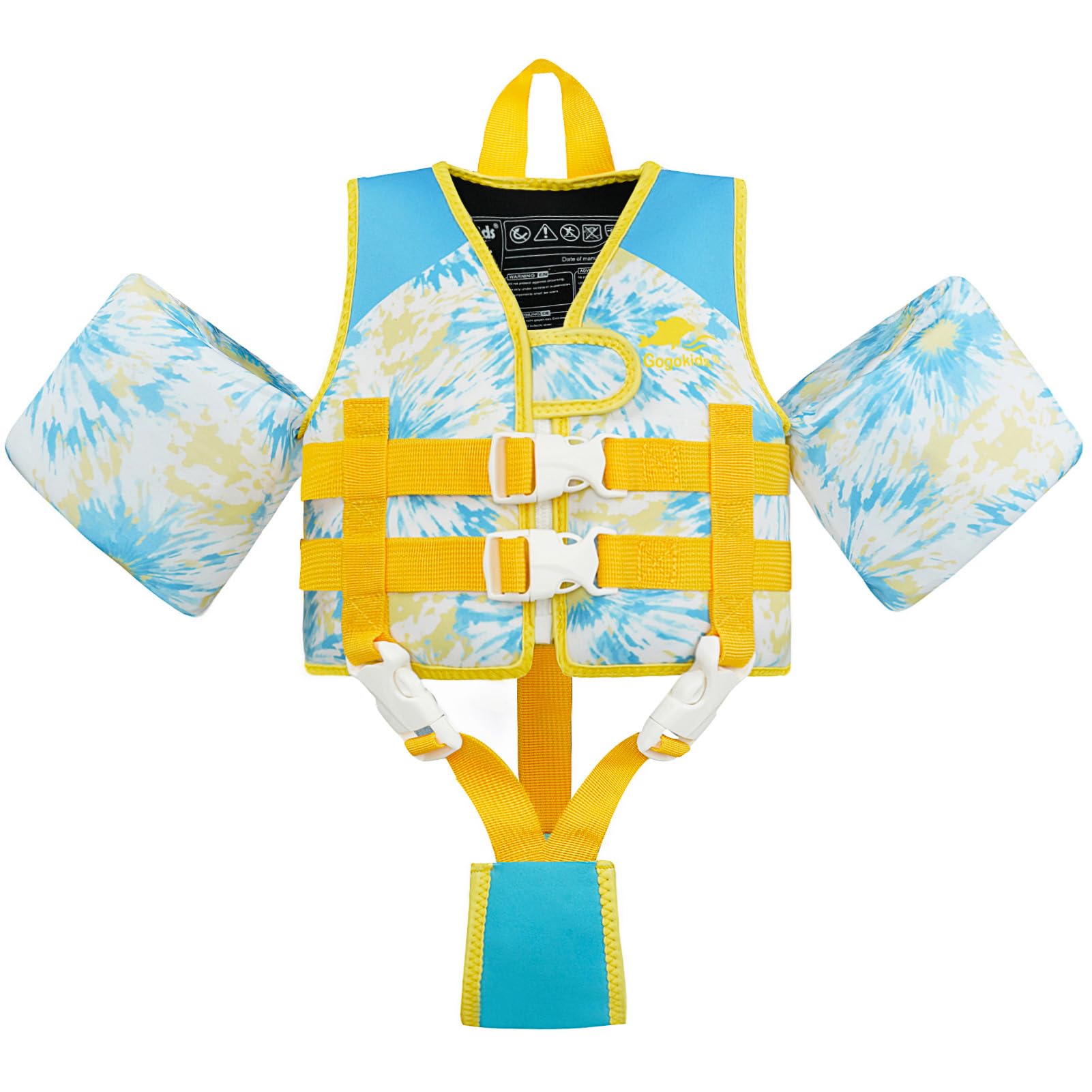 Gogokids Puddle Float Jumper 33-66 Pounds, Toddler Swim Vest Kids Floaties