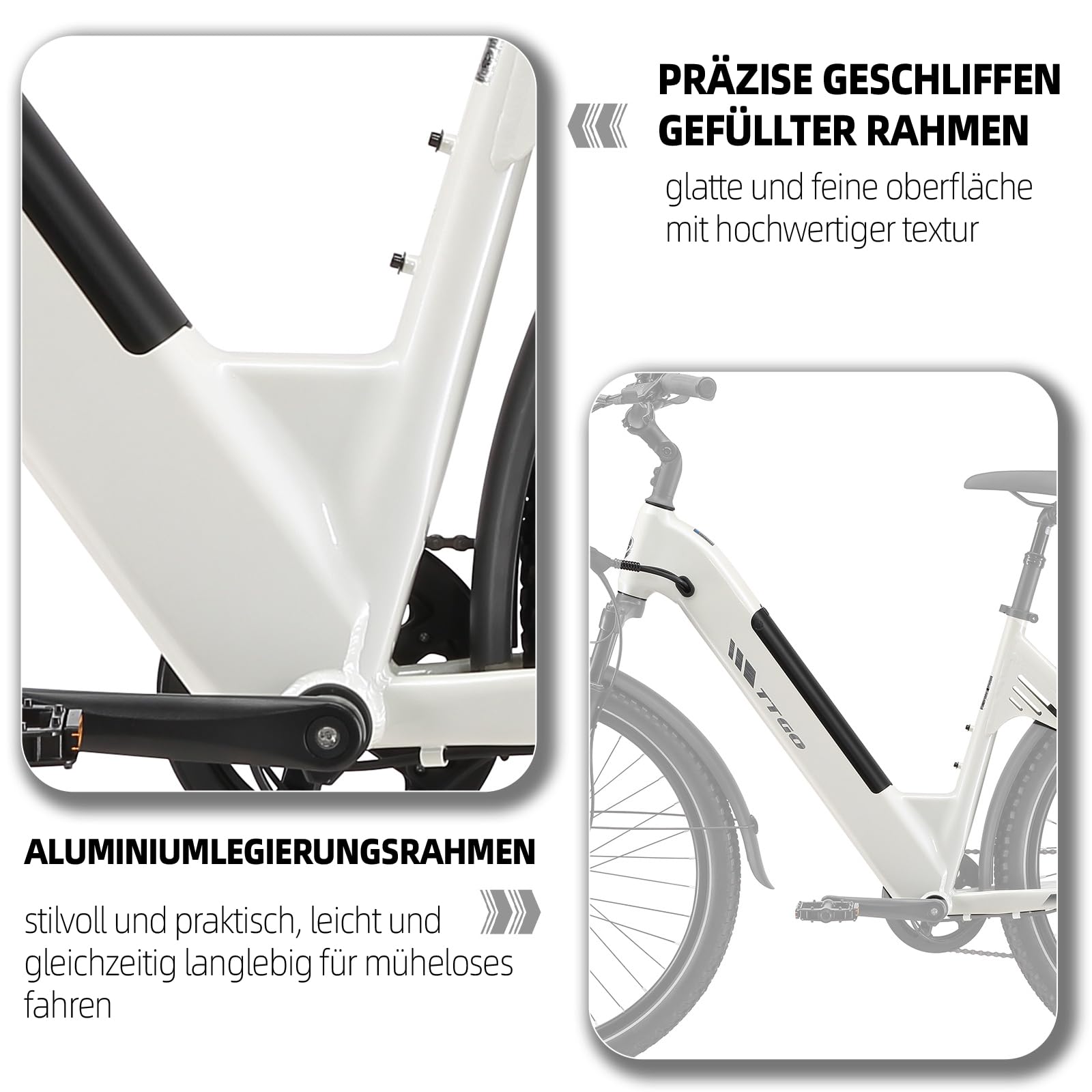 ttgo C5 27.5 Zoll E-Bike für Damen & Herren, 250W HECKMOTOR MIT 70 NM, 48V 13.5Ah Akku abnehmbar, 110–130 km Reichweite, Shimano 7-Gang, montieren.27.5"*2.4 StVZO