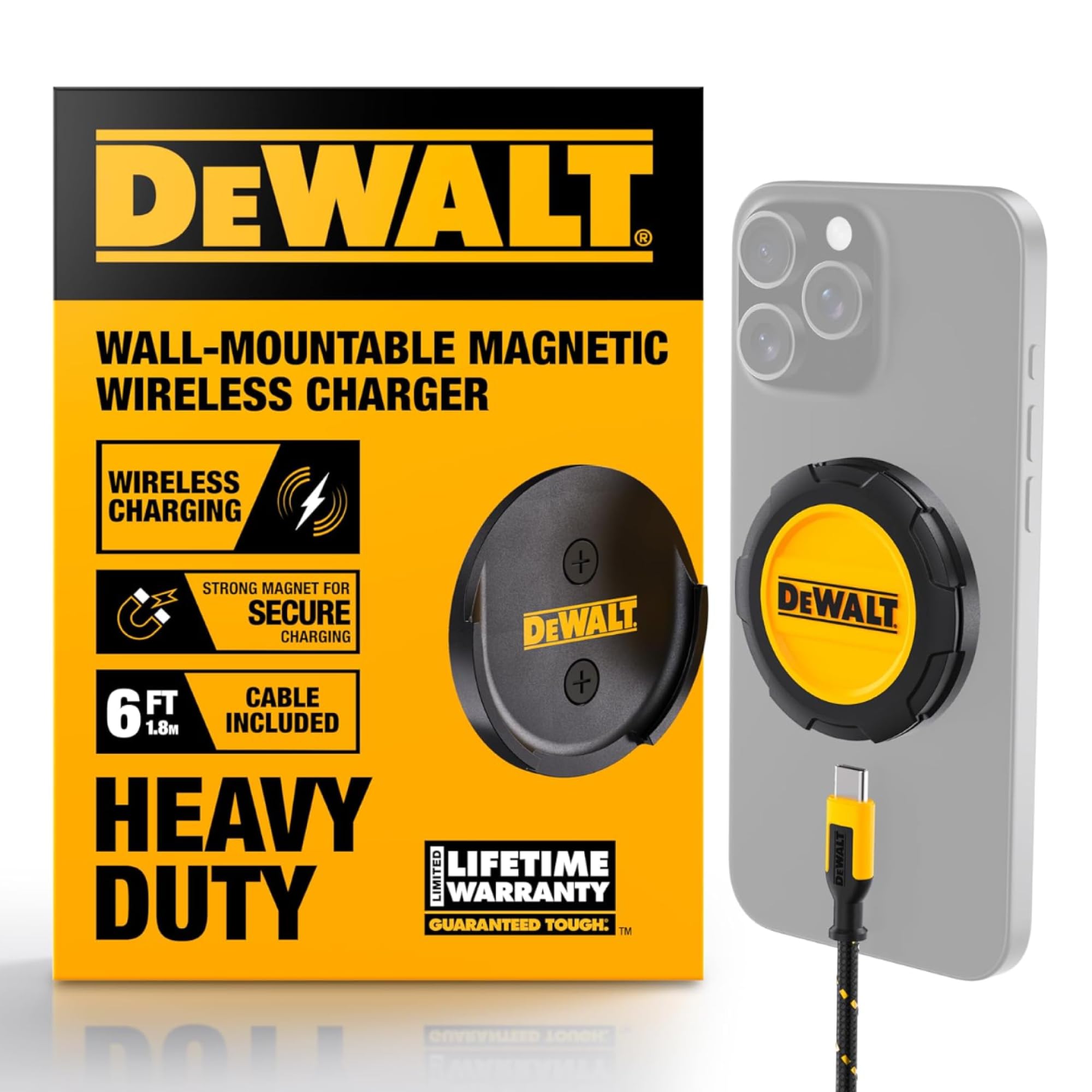 デウォルト　ワイヤレスチャージャー Amazon.com: DEWALT Heavy Duty Wireless Charger, 15W Max Cell