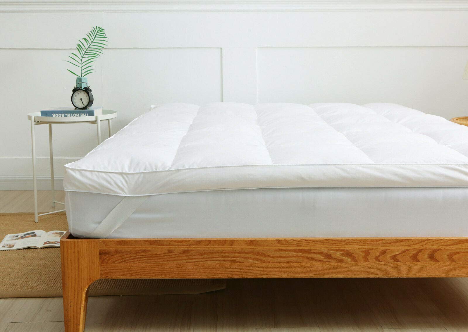 Comfort Collections 7cm Duck Down Mattress Topper Extra Deep Hotel Quality Bed Topper Super Soft Elasticated Straps Corner Mattress Topper SIZE: Duck Topper Single