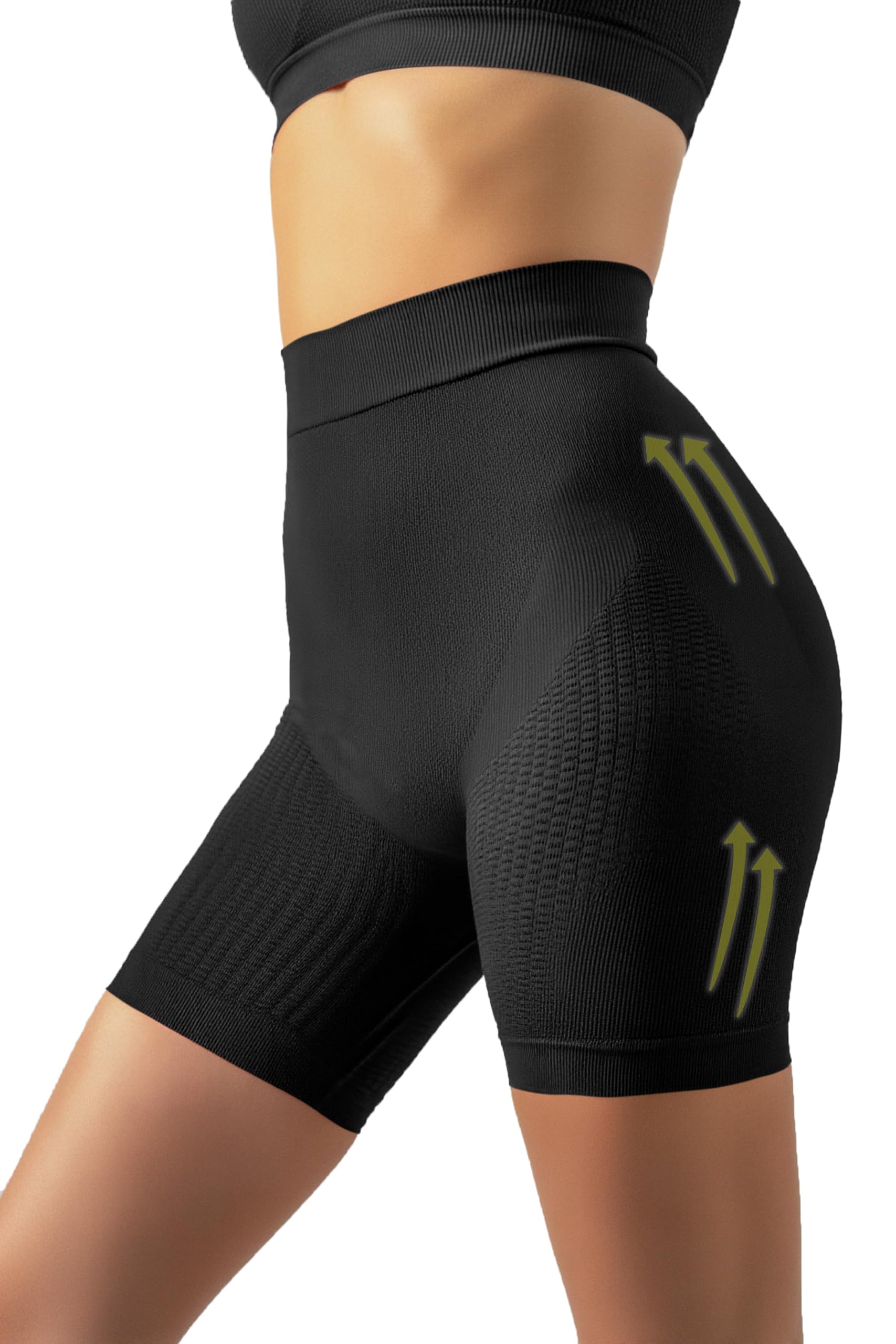 Faja Pantalon Reductora Mujer Anticeluliticas Short - Braga Faja Reductora Mujer Adelgazante, Anti Cellulite Leggings Sin Costuras, Pantalon Moldeador - Made in Italy