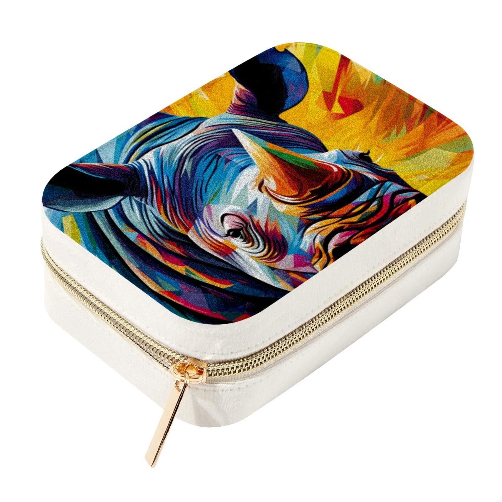 Boîte à bijoux de voyage Rhino en velours idéale pour vos week-ends et vacances d'été