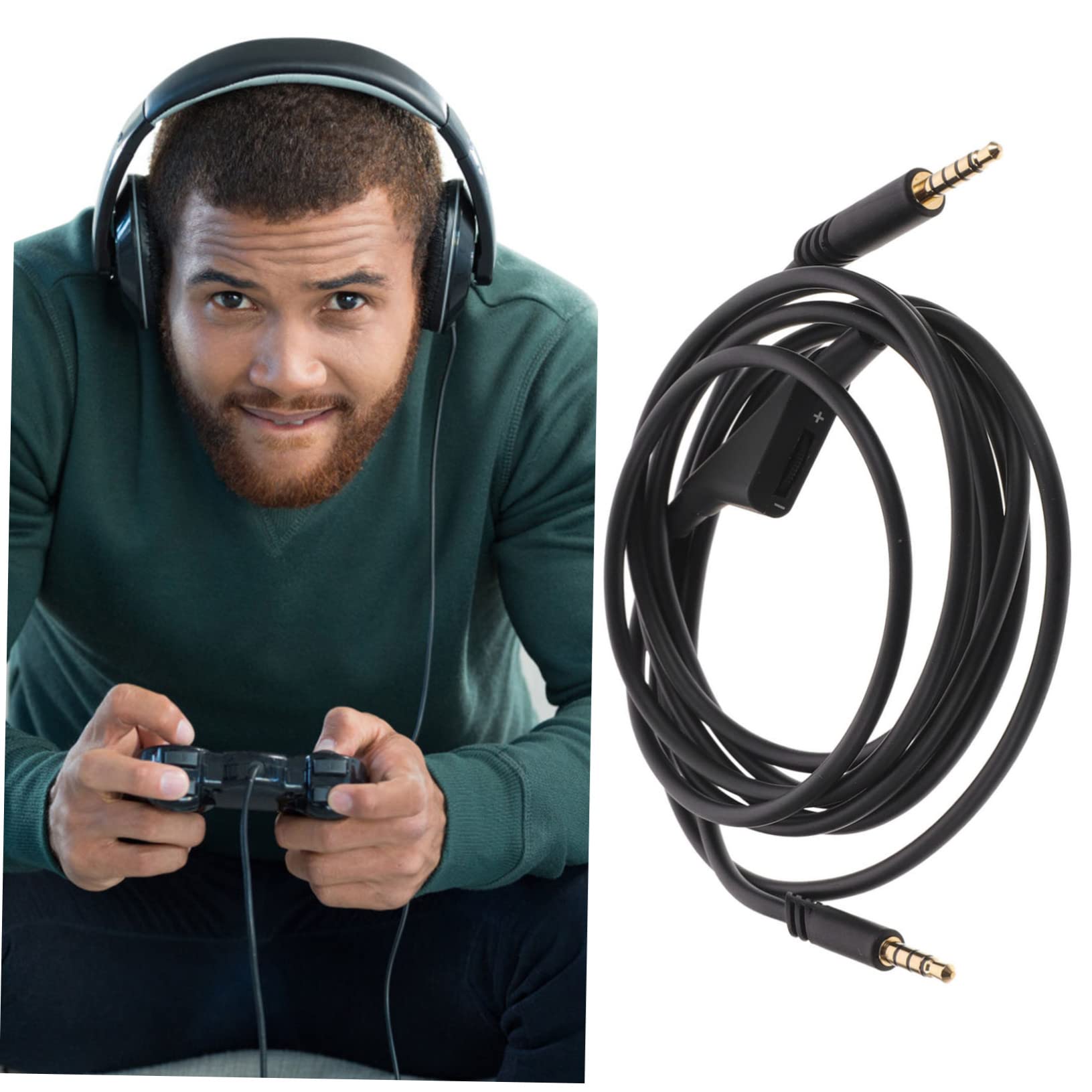 Uonlytech 4pezzi Cavo Audio Per Cuffie Compatibile Con Cavo Sostitutivo Pratico e Durevole Ottima Trasmissione Del Suono Senza Rumori Facile Da Portare e Installare
